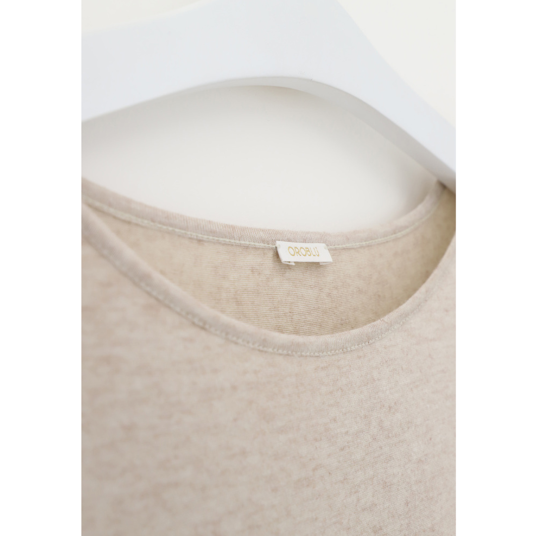 Camiseta Perfect Line Cashmere Manga Larga Oroblu OB67055