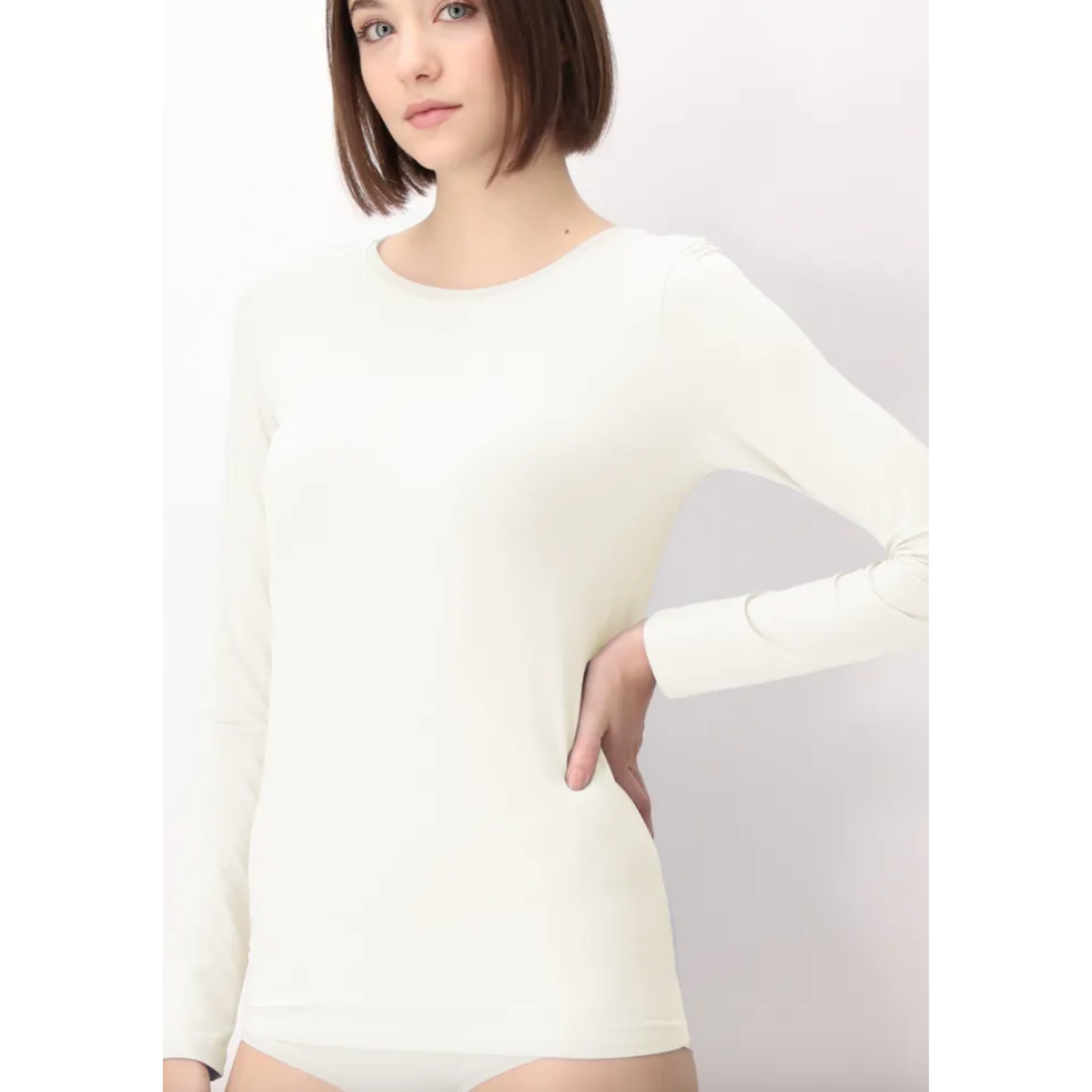 Camiseta Perfect Line Modal Manga Larga Oroblu OB01596