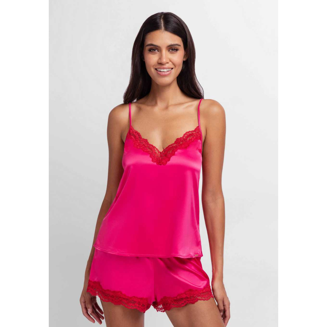 Pijama Corto Origins Shiny Pink FXCA002