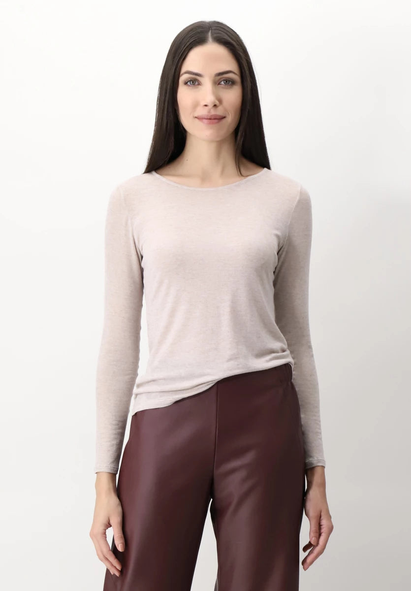 Camiseta Perfect Line Cashmere Manga Larga Oroblu OB67055